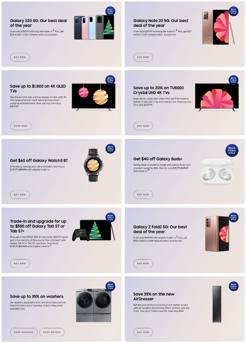 Samsung Black Friday 2021 Ad - Savings.com - When Will Samsung Black Friday Deals End